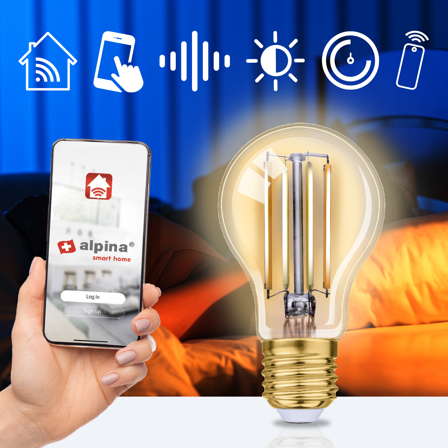 Smart Bulb Warm white E27 5W